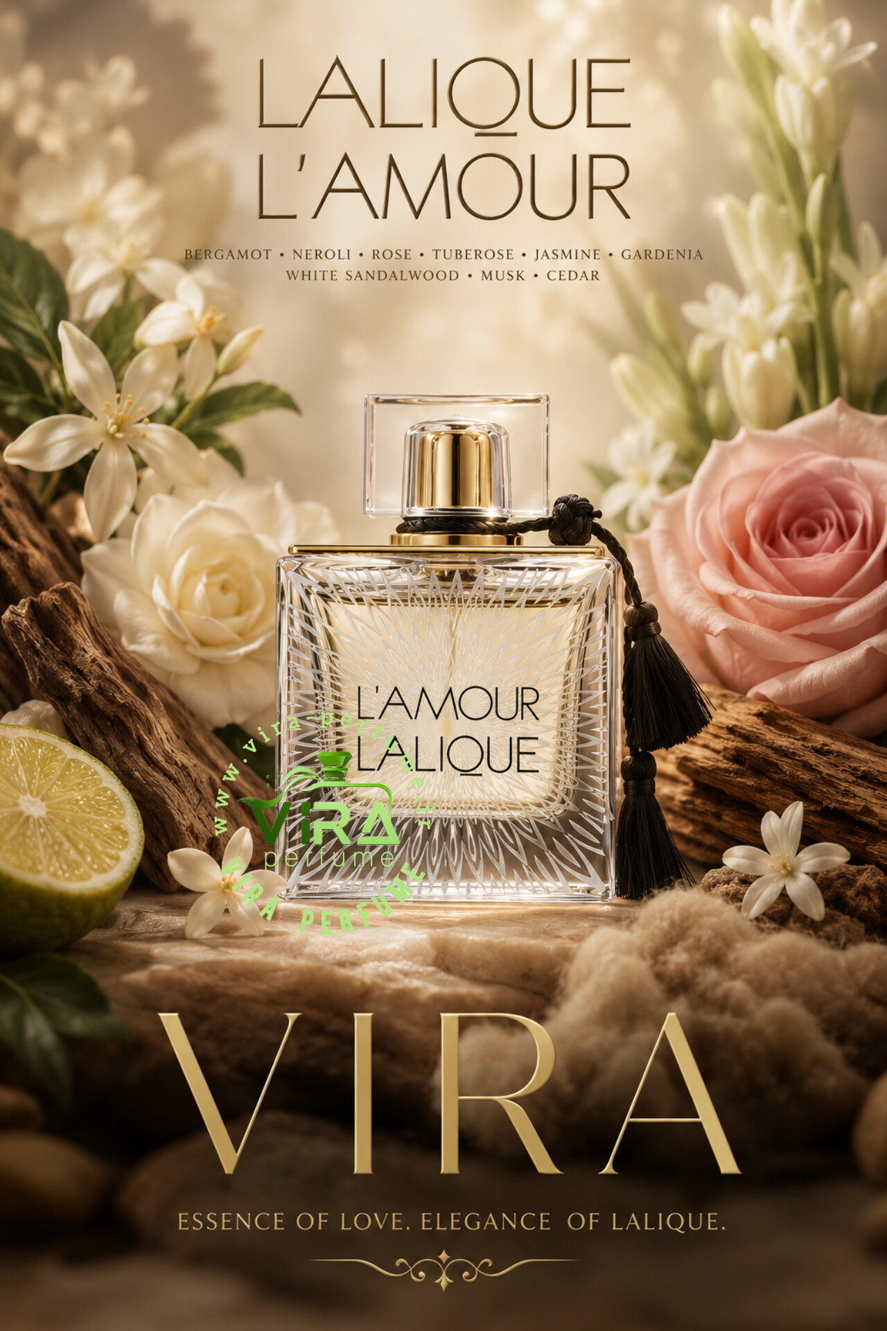 عطر لالیک لامور (له آمور زنانه) برند لوزی | Lalique L’Amour
